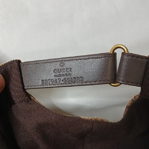 Gucci Brown Monogram Crystal Cap - Picture 5 of 5